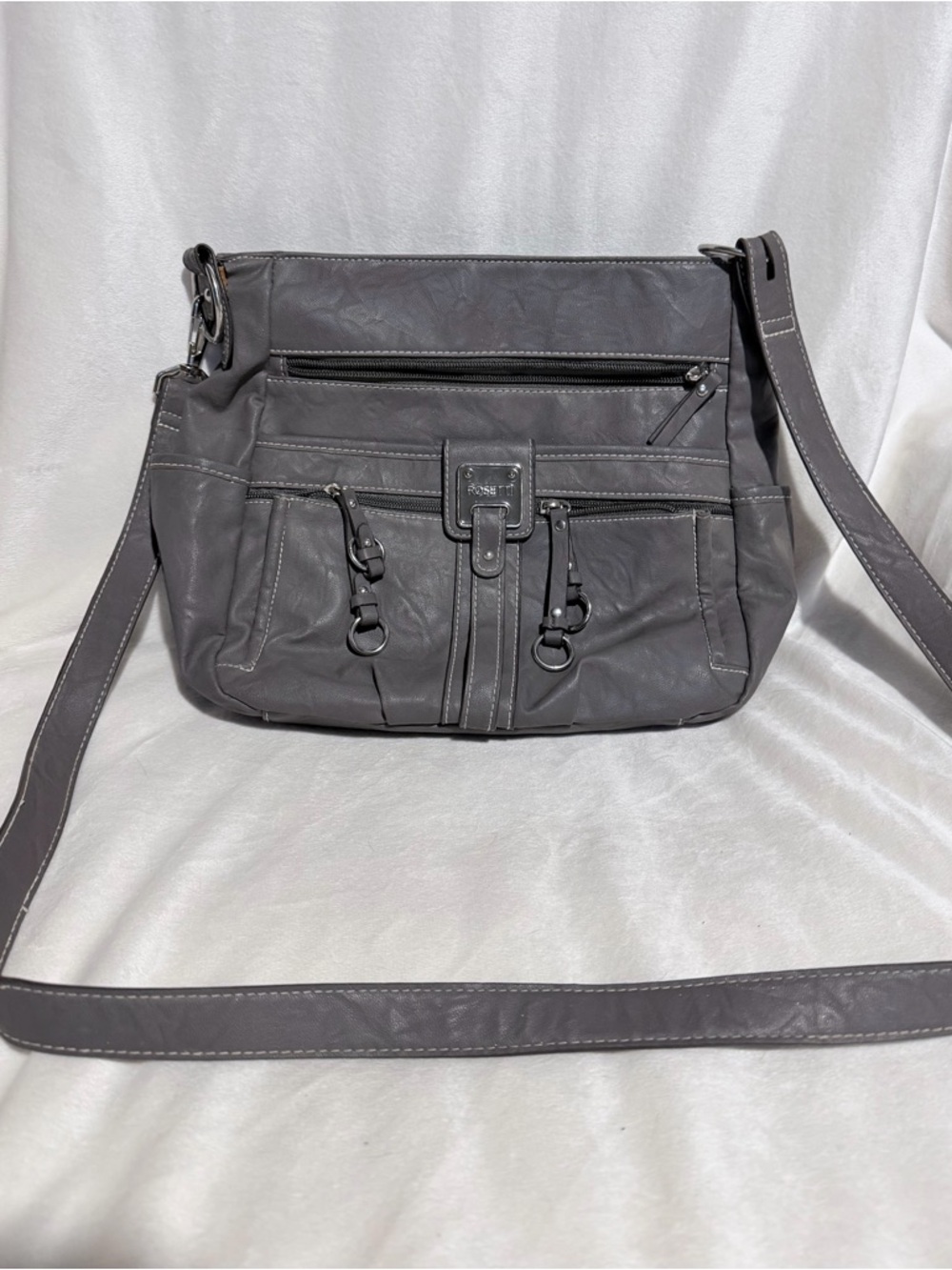 Rosetti Gray Women's Crossbody Shoulder Bag